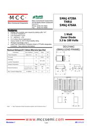 SMAJ4746A-TP 数据规格书 1