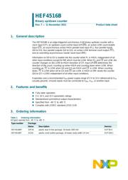 HEF4516BP 数据规格书 1