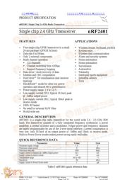 NRF2401 datasheet.datasheet_page 1