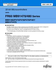 MB91F487 数据规格书 1