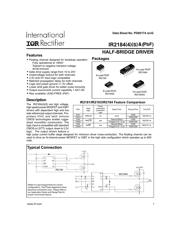 IR2184PBF Datenblatt PDF