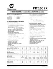 PIC16C76-04I/SP 数据规格书 1