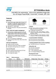ST72F324BK6T6 Datenblatt PDF