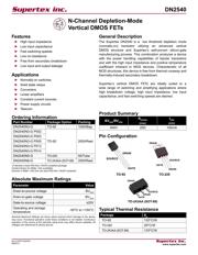 DN2540N5-G Datenblatt PDF