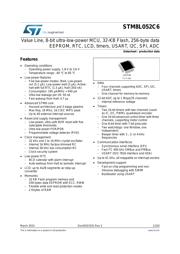 STM8L052C6T6 Datenblatt PDF