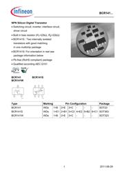 BCR141E6327 Datenblatt PDF