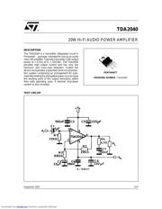 TDA2040 数据规格书 1