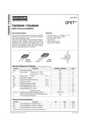 FQD6N40TF 数据规格书 1