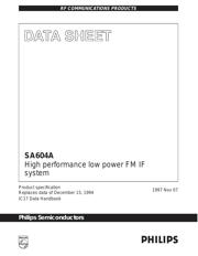 SA604AD/01,112 datasheet.datasheet_page 1