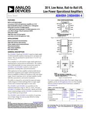 ADA4084-4ACPZ 数据规格书 1