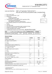 IKW40N120T2 数据手册