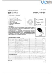 IRFPG40PBF 数据规格书 1