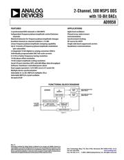 AD9958/PCB Datenblatt PDF