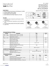 IRFB4310PBF Datenblatt PDF