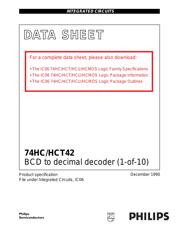 SN74HC42DT 数据规格书 1