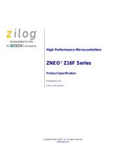 Z16F2810VH20EG datasheet.datasheet_page 1