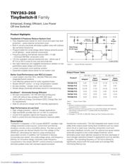 TNY266PG Datenblatt PDF