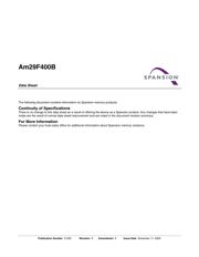 AM29F400BB-70EF Datenblatt PDF