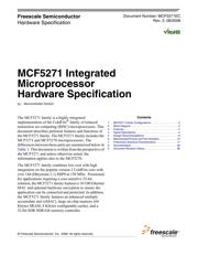 MCF5271CVM100 数据规格书 1