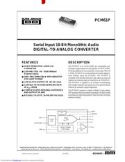 PCM61P-P datasheet.datasheet_page 1