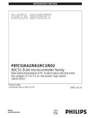 P87C51RB2BA 数据规格书 1