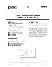 INA148UA/2K5 datasheet.datasheet_page 1