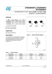 STB200N6F3 数据规格书 1