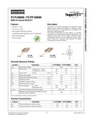 FCP16N60 datasheet.datasheet_page 1