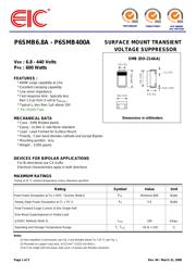 P6SMB300A 数据规格书 1