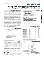 MAX919EUK datasheet.datasheet_page 1
