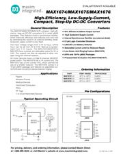 MAX1675EUA+ Datenblatt PDF