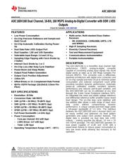 ADC16DV160CILQX/NOPB 数据规格书 1