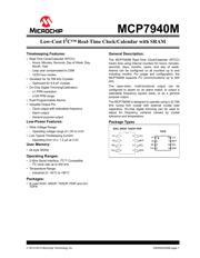 MCP7940MT-I/ST 数据规格书 1