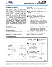 XR16L784CVTR-F 数据规格书 1