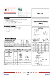 1SS226 Datenblatt PDF