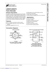 LM567CMX/NOPB datasheet.datasheet_page 1