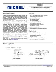 MIC5203-3.3YM4-TR 数据规格书 1