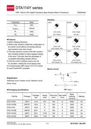 DTA114YETL Datenblatt PDF