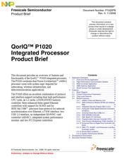 P1020NXE2DFB datasheet.datasheet_page 1