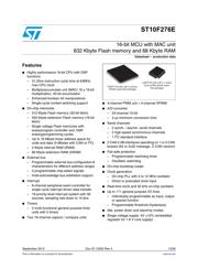 ST10F276-4T3 Datenblatt PDF