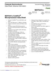 MCF54418 数据规格书 1