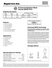 DN2540N5 Datenblatt PDF