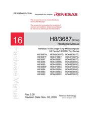 HD64F3684FP 数据规格书 1