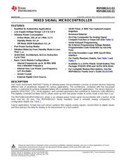 MSP430G2211IRSAQ1 datasheet.datasheet_page 1