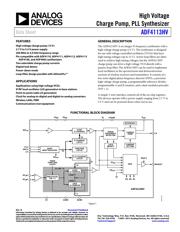 ADF4113HVBCPZ 数据规格书 1