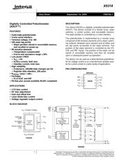 X9318WS8 datasheet.datasheet_page 1