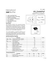 IRLZ44NPBF 数据规格书 1