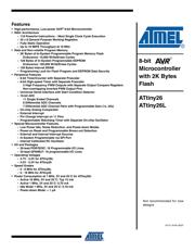 ATTINY26-16SU Datenblatt PDF