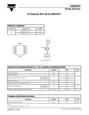 SI9433DY-T1-E3 数据规格书 1