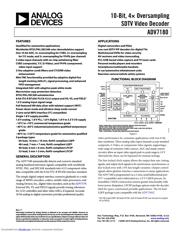 ADV7180BCPZ Datenblatt PDF